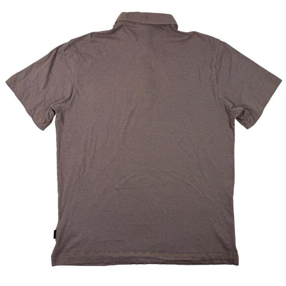 Patagonia Squeaky Clean Polo Mens Medium Orange and Blue Short Sleeve Shirt - Picture 8 of 9